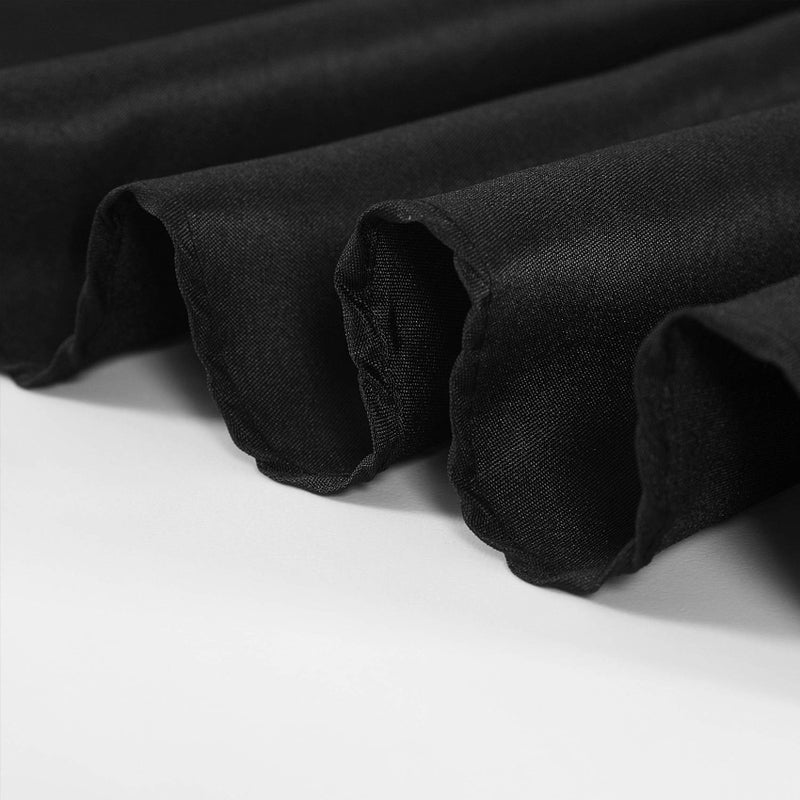 Cupuamon 70 inch Round Tablecloth Washable Polyester Table Cloth Decorative Table Cover for Wedding Party Dining Banquetï¼ˆ70 inch,Blackï¼‰ - Image 5